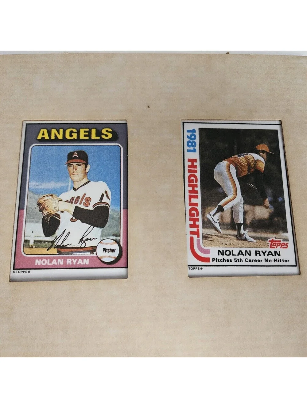 Nolan Ryan Hamilton Collection 1993 Set 12 Porcelain Cards with Individual COA s